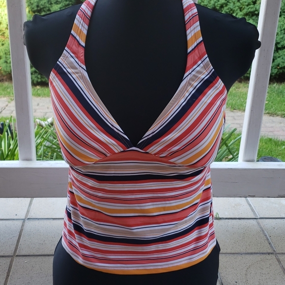 Jantzen Other - Jantzen Tankini Striped Bathing Suit Top, Size 8,